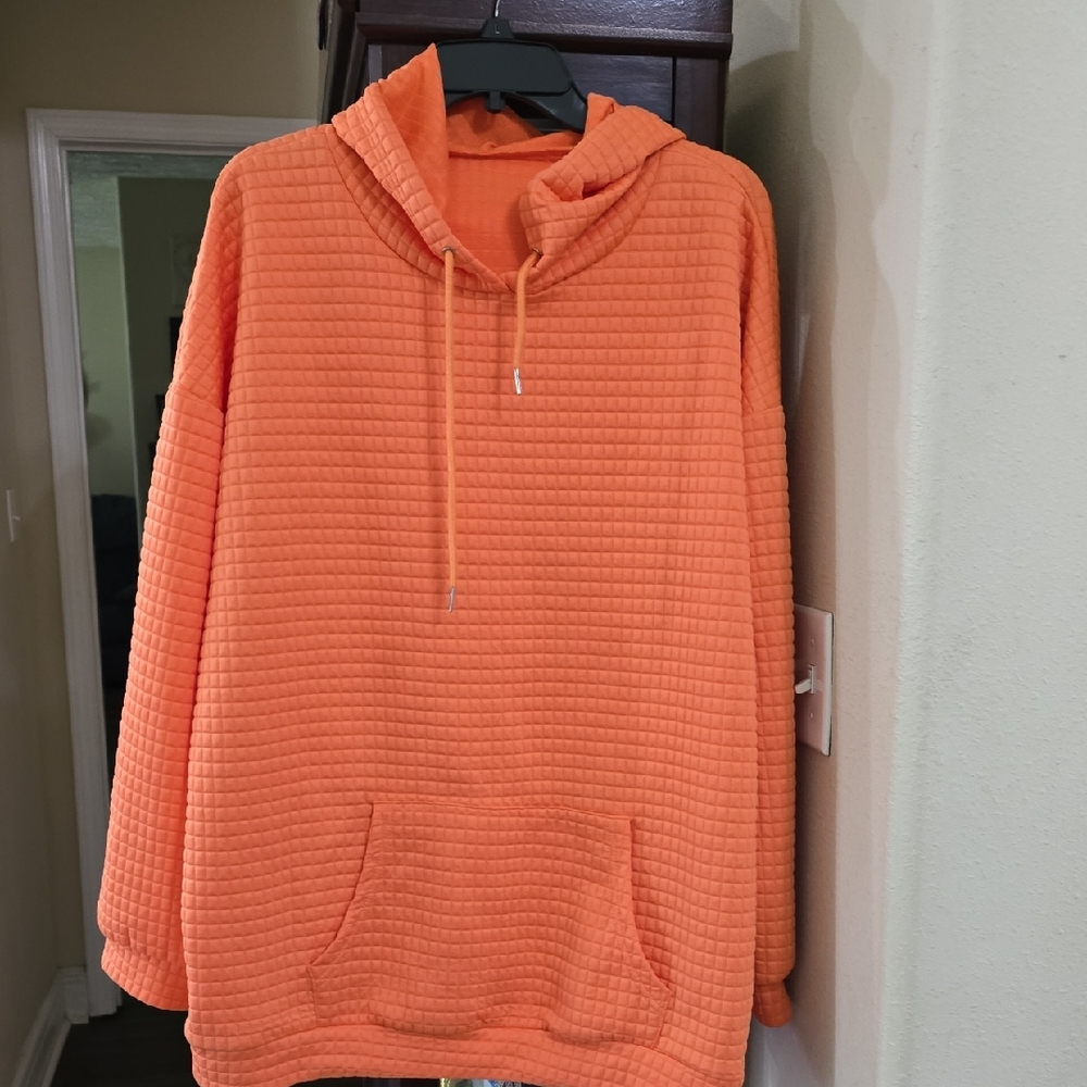 Ladies Orange Hoodie Size 2x
